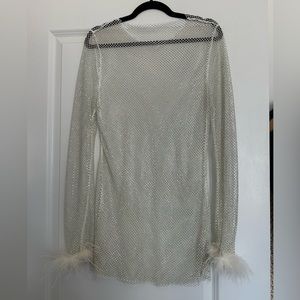 WHITE FOX Disco Inferno Long sleeve mini dress M/L